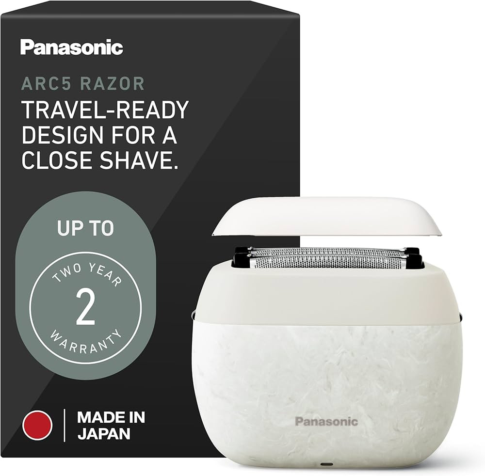 Panasonic ARC5 Palm-Sized Foil Shaver for Men, Powerful Travel Electric Razor, USB-C Charge Wet/D... | Amazon (US)