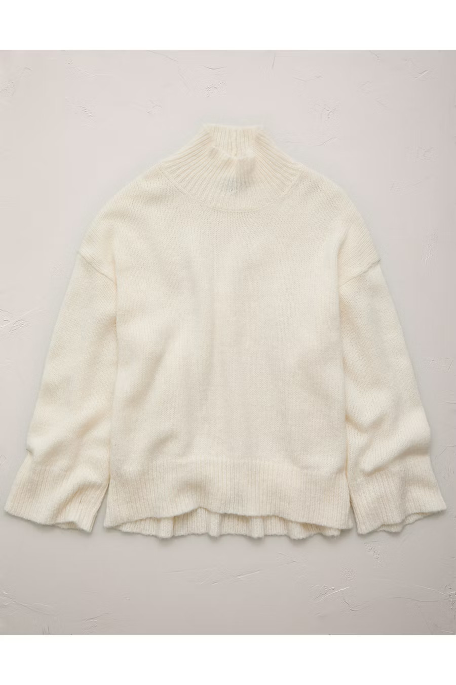 AE77 Turtleneck Sweater NULL Cream L | American Eagle Outfitters (US & CA)