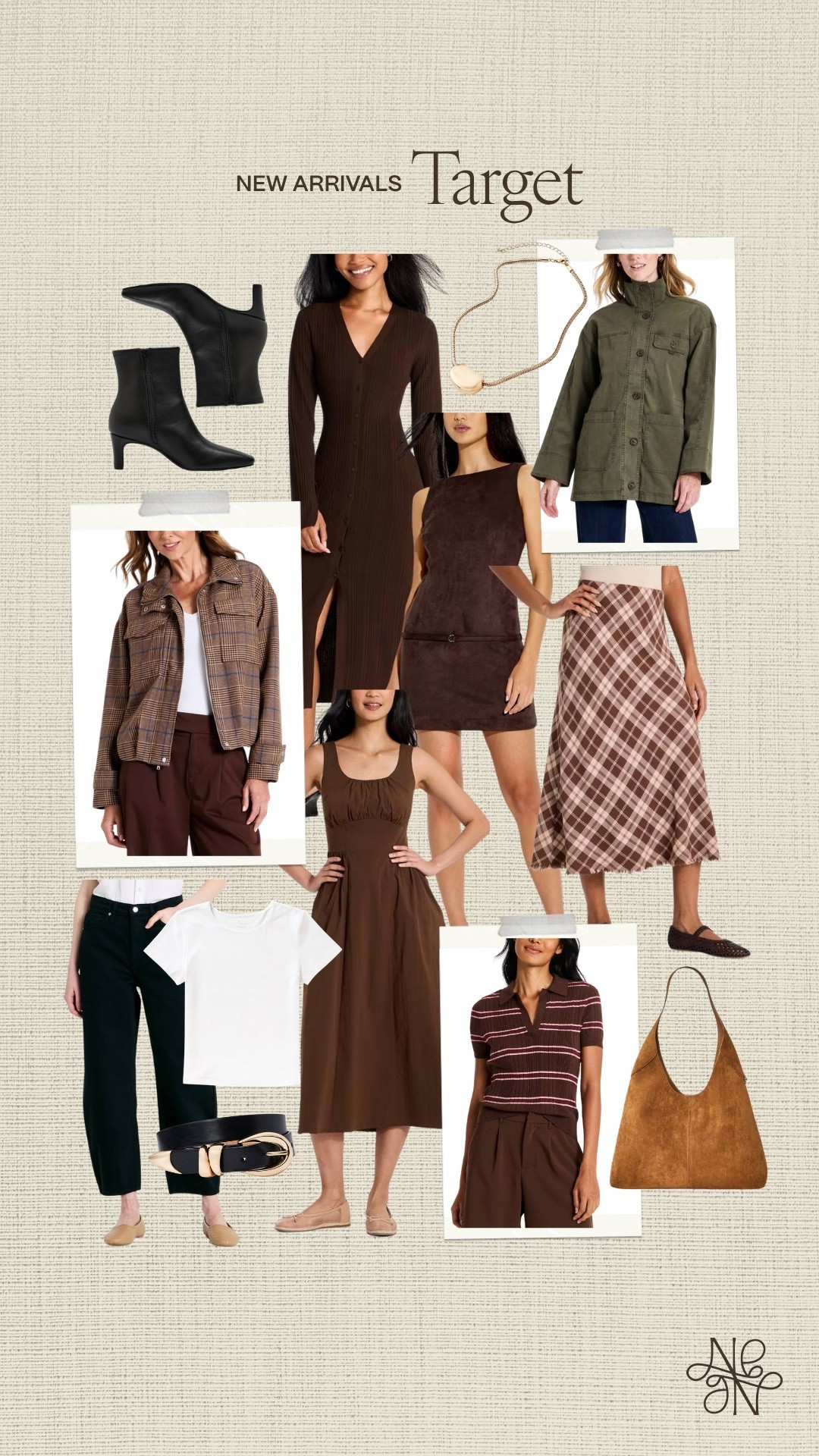 Target fall new arrivals 🤩🍂

fall outfit, fall fashion, fall dresses, fall shoes, fall accessories, faux suede dress, fall jackets, sweater dress, midi dress, dinner outfit, date night outfits