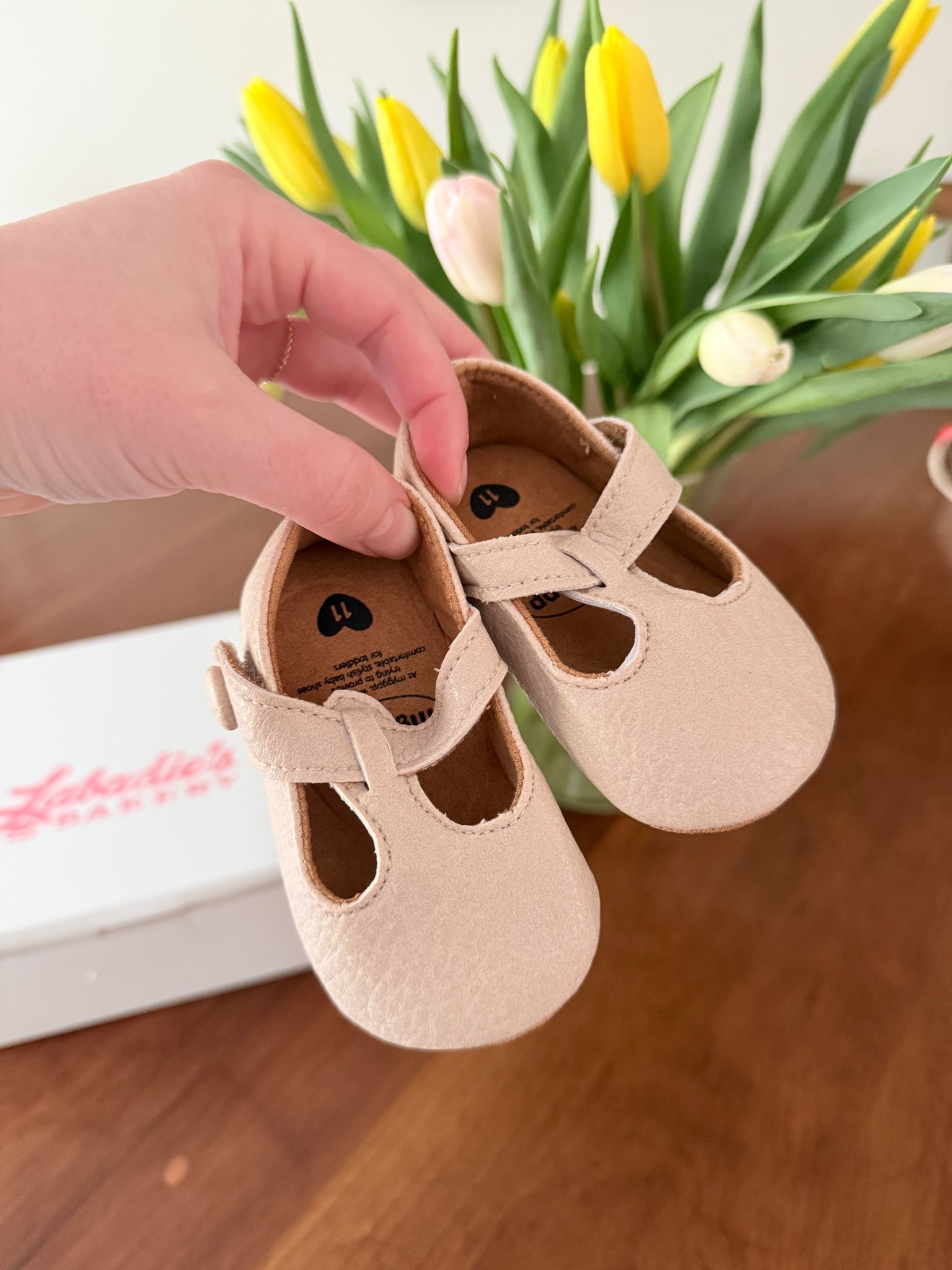 Tiny baby shoes? 10/10. I bought them for Penelope’s Easter outfit and our spring family pictures, but they’re too big. But the size chart measurements are accurate so don’t be like me and actually measure your baby’s foot! We’ll just save them for later 

Under $15 and come in more colors! Would be adorable with some ruffle socks 

#LTKBaby #LTKKids #LTKFamily
