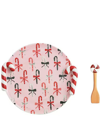 Mud Pie Twas The Night Collection Christmas Candy Handle Cookie Plate | Dillard's | Dillard's