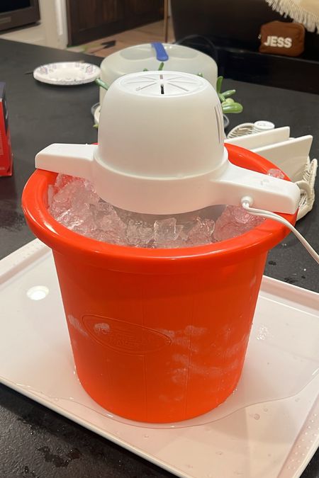 Homemade ice cream maker from Walmart is AMAZING, and only $19!! Works like a charm, perfect for an activity with kids, and so easy!

#LTKKids #LTKFamily #LTKHome