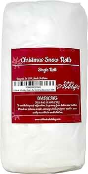 Amazon.com: Celebrate A Holiday Christmas Snow Roll - 3 Foot X 8 Foot Artificial Snow Blankets fo... | Amazon (US)
