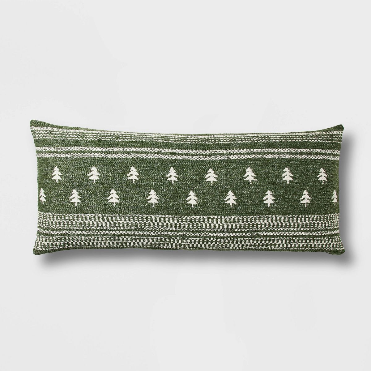 Oversized Lumbar Woven Tree Pillow Green/Cream - Threshold™ designed with Studio McGee | Target