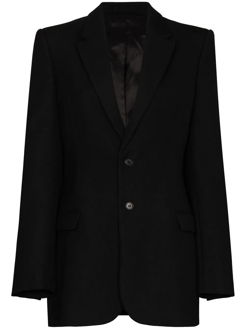WARDROBE.NYC x Browns 50 single-breasted Wool Blazer - Farfetch | Farfetch Global