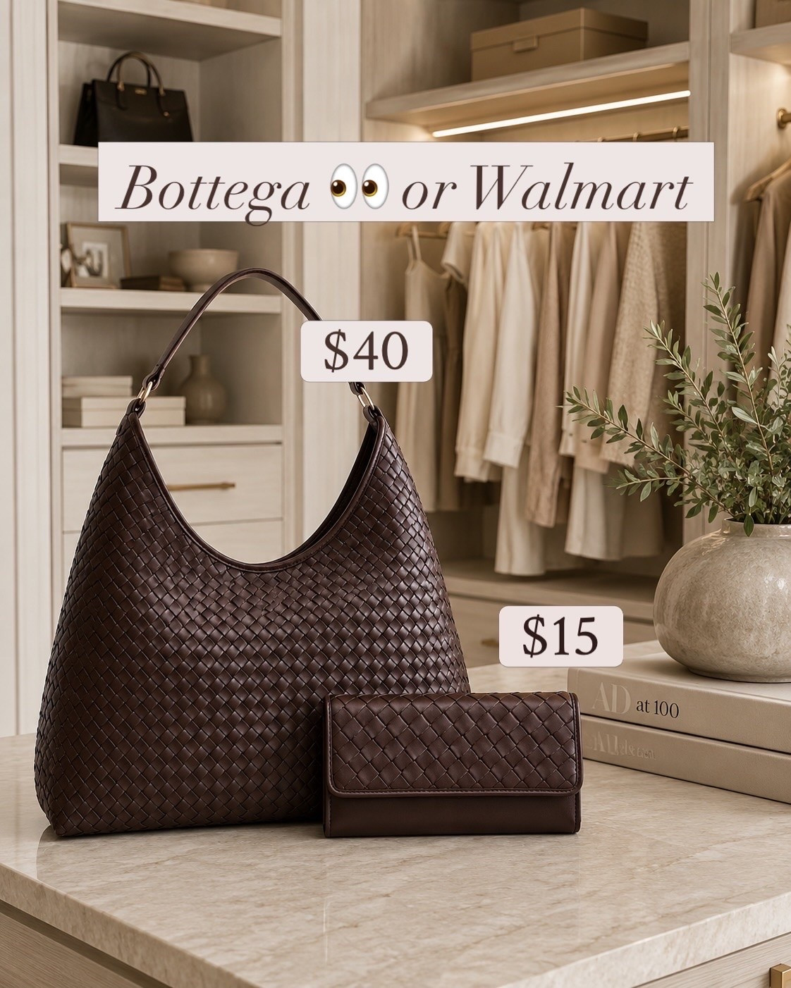Walmart chic woven bag and wallet  @Walmart // AI image created

#LTKWorkwear #LTKSeasonal #LTKdayinmylife