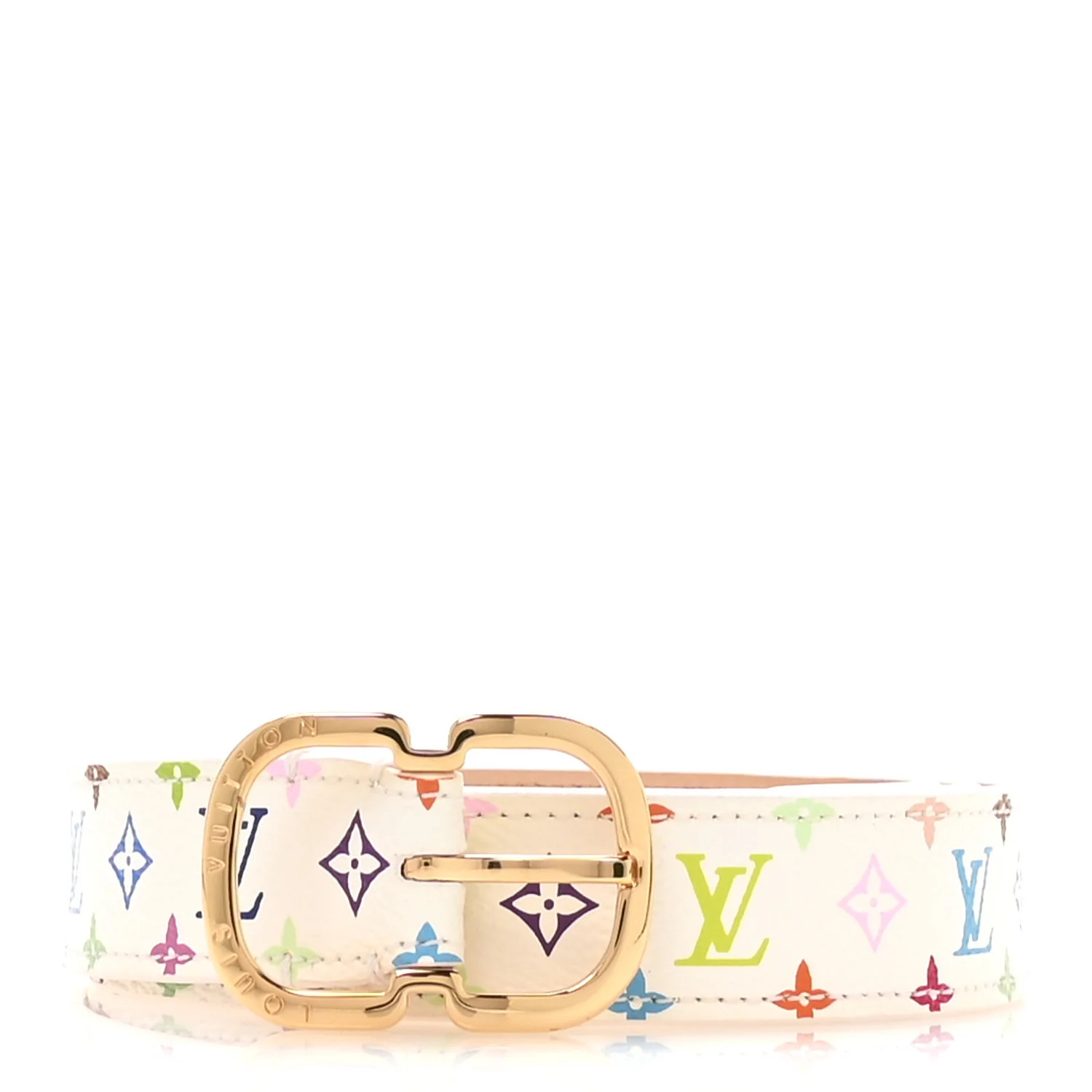 Monogram Multicolor 30mm Belt 90 36 White | FASHIONPHILE (US)