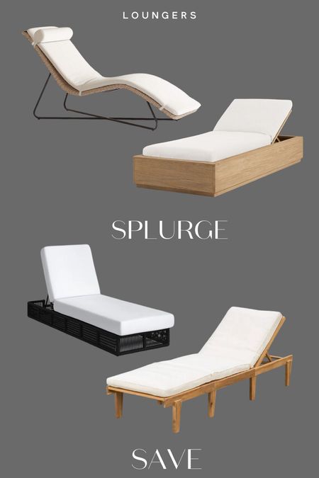 Save vs splurge on some of my favorite outdoor chase loungers for poolside lounging this summer! Love the black affordable option 

Patio, porch, pool furniture, patio furniture, sun lounger 

#LTKHome