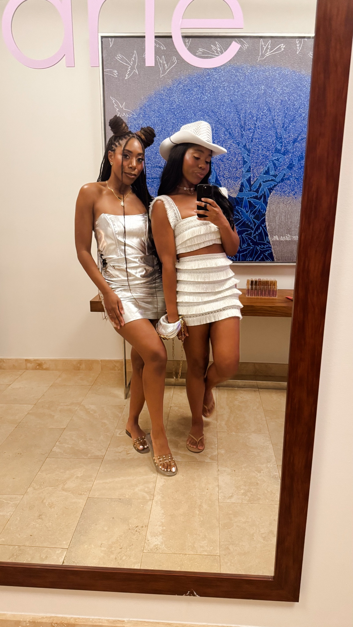 Silver party outfit that would also make a great bride outfit for any events! Love this set so much! Linking exact and similar because it’s a bit older! 

#LTKStyleTip