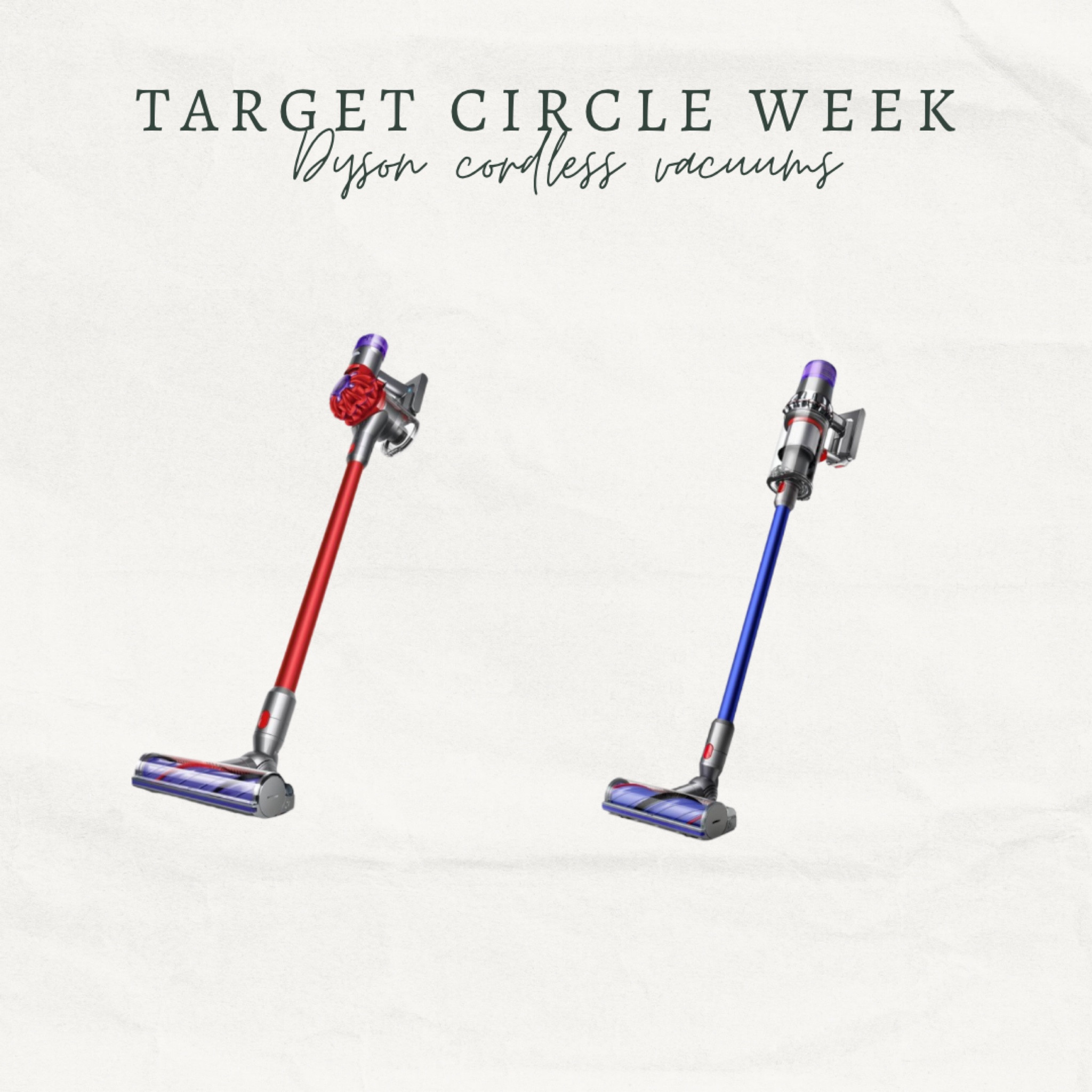 Dyson vacuum cleaners on sale today! I have the V11 & love mine! I use it everyday with no issues. It’s a game changer! Target circle week 

#LTKhome #LTKsalealert