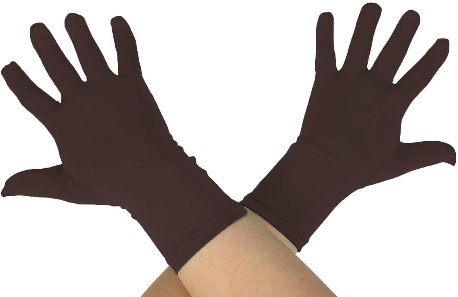 9.5“ Unisex Short Spandex Wrist Length Stretchy Costume Gloves | Amazon (US)