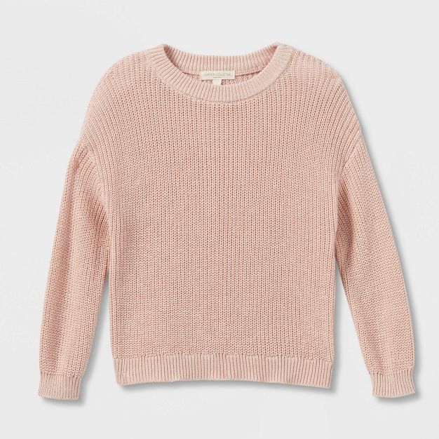Grayson Collective Toddler Girls' Knit Sweater - Pink | Target