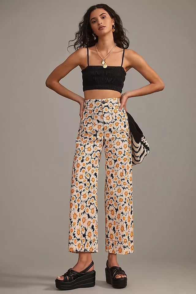 Maeve The Colette Cropped Wide-Leg Pants | Anthropologie (US)