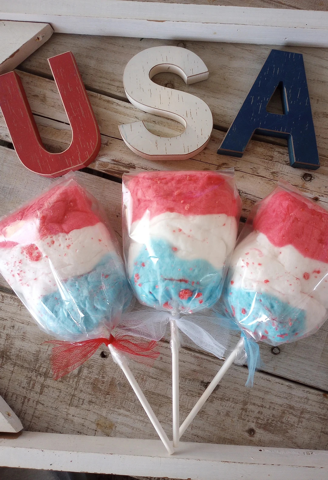 4th of July Cotton Candy Firecracker Pop Favor Treats W/ Pop Rocks - Etsy | Etsy (US)