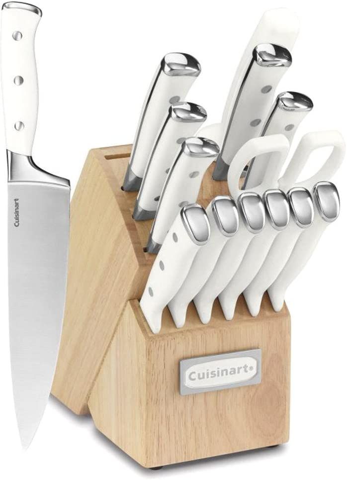 Amazon.com: Cuisinart C77WTR-15P Classic Forged Triple Rivet, 15-Piece Knife Set with Block, Supe... | Amazon (US)