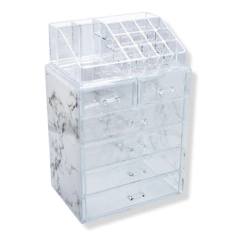 Luxe Marble Cosmetic Makeup and Jewelry Storage Case Display | Ulta