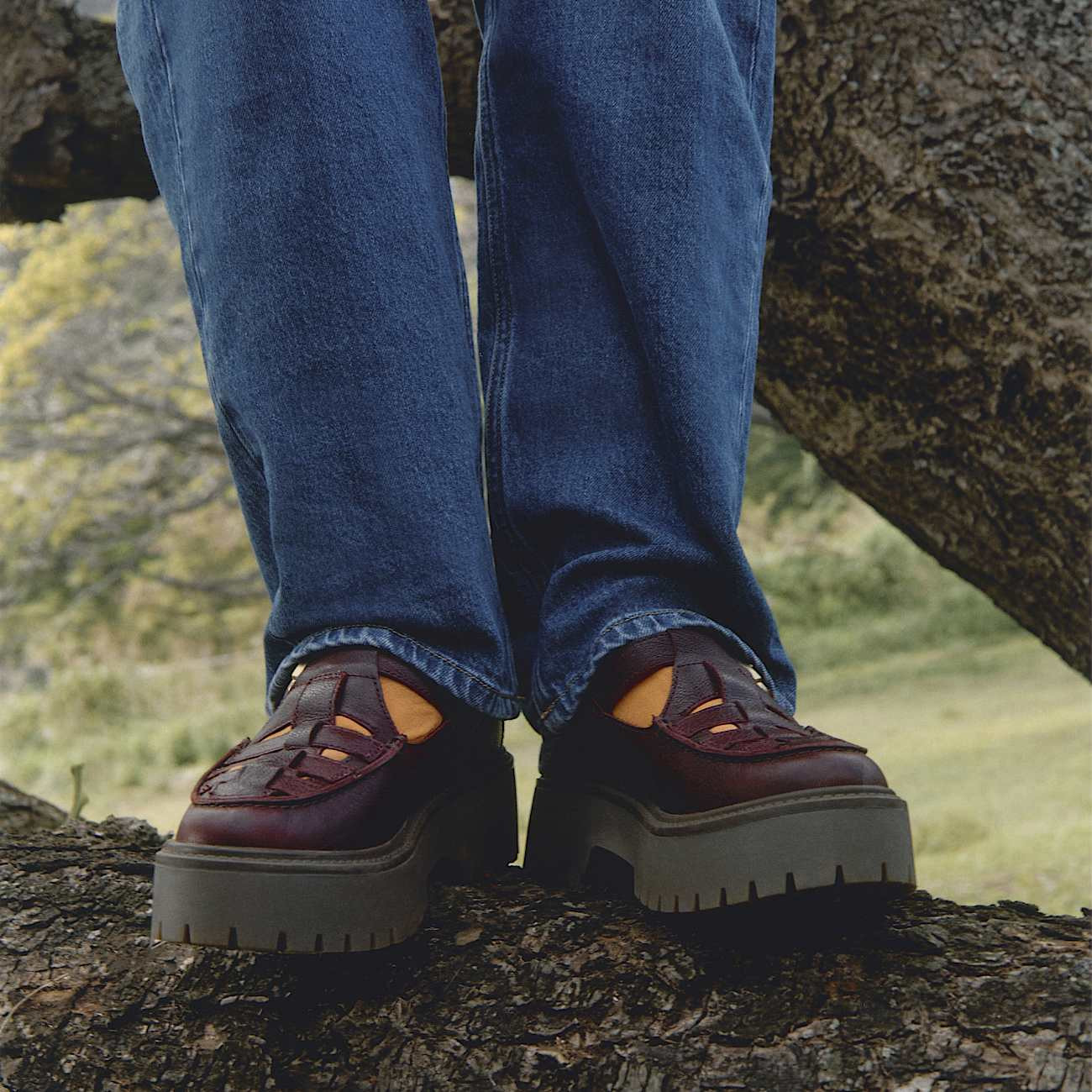 Stone Street Platform Buckle Shoe for Women in Dark Red | Timberland (UK)