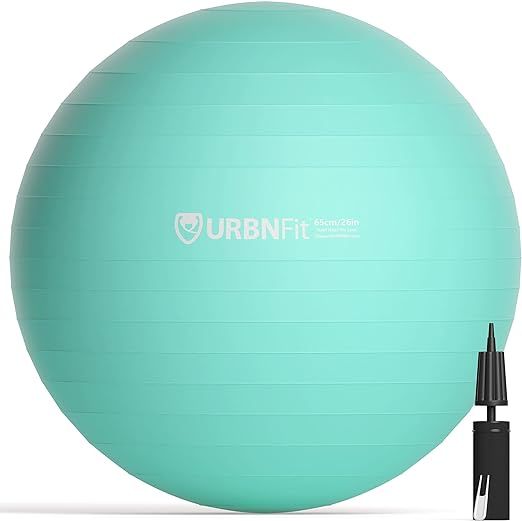 URBNFit Exercise Ball - Yoga Ball for Workout Pregnancy Stability - AntiBurst Swiss Balance Ball ... | Amazon (US)