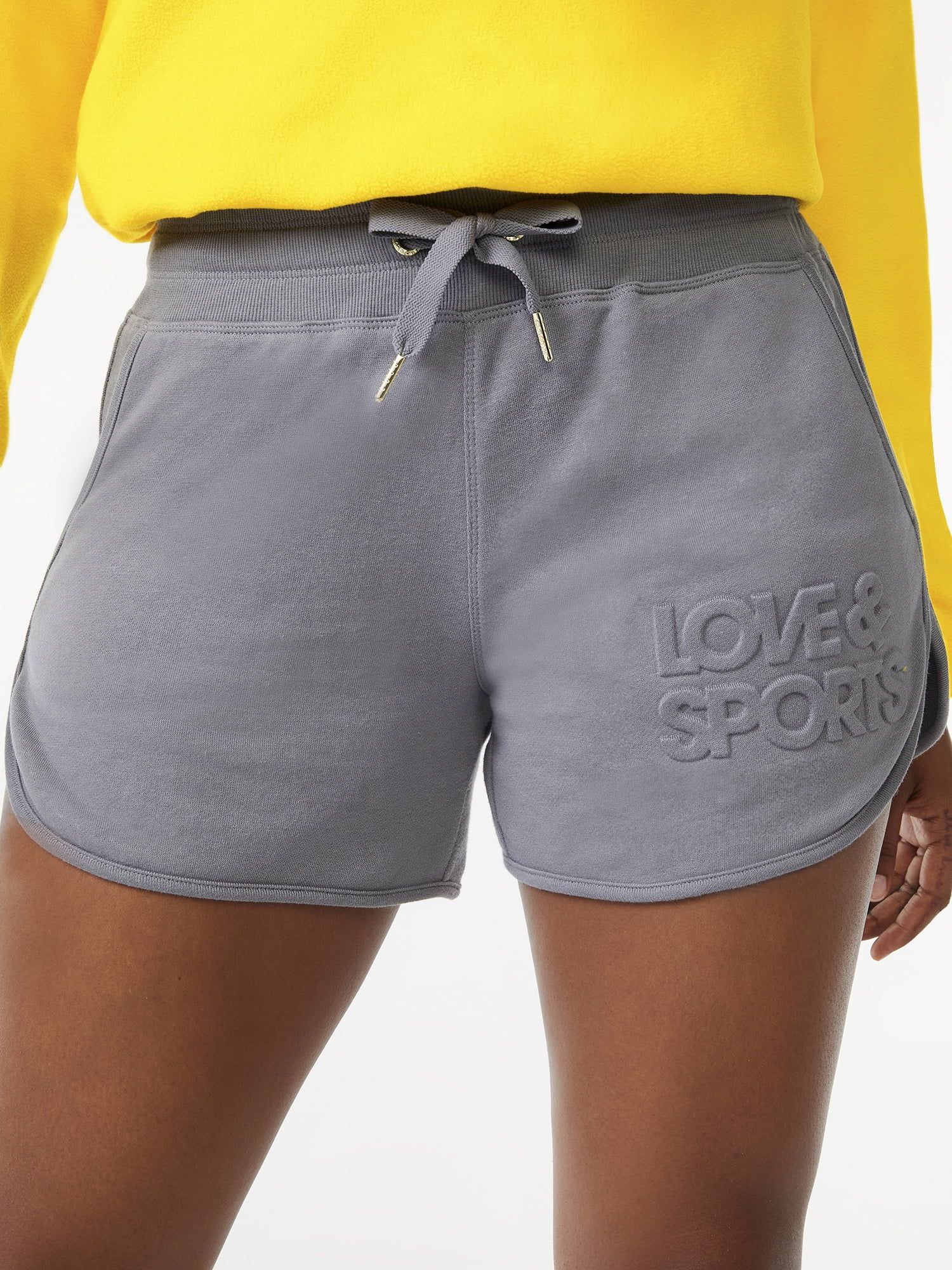 Love & Sports Women's Embossed Logo Lounge Shorts - Walmart.com | Walmart (US)