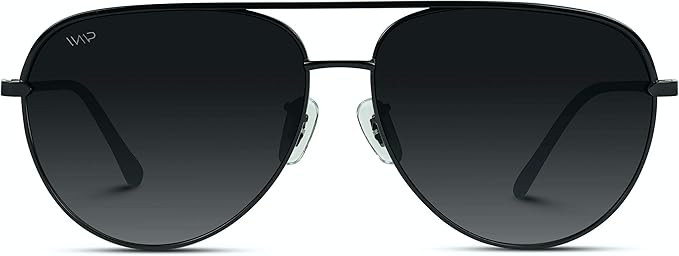 WearMe Pro - Oversized Flat Lens Fashion Designer Inspired Aviator Sunglasses | Amazon (US)