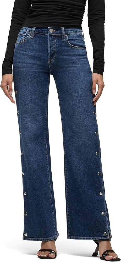 Hudson Womens Rosie High Rise Wide Leg Jean | Amazon (US)