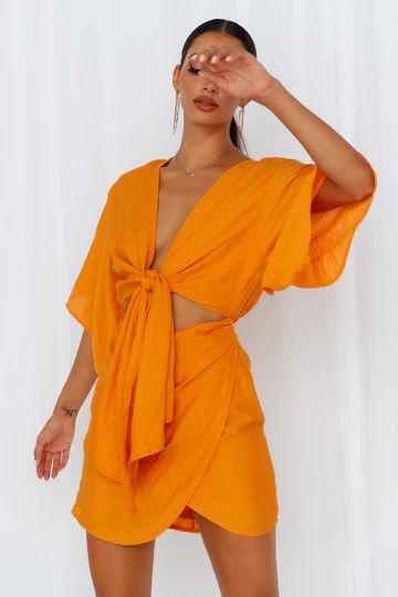 Saharan Heat Dress Orange | Hello Molly