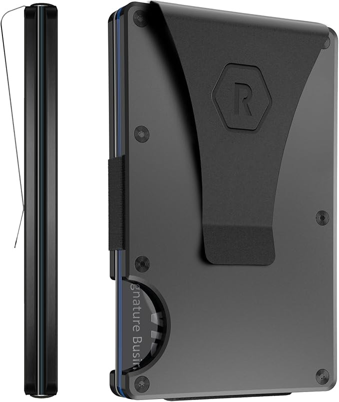 Ridge Wallet for Men - Slim Minimalist Compact Wallet and Card Holder, RFID Protected Front Pocke... | Amazon (US)