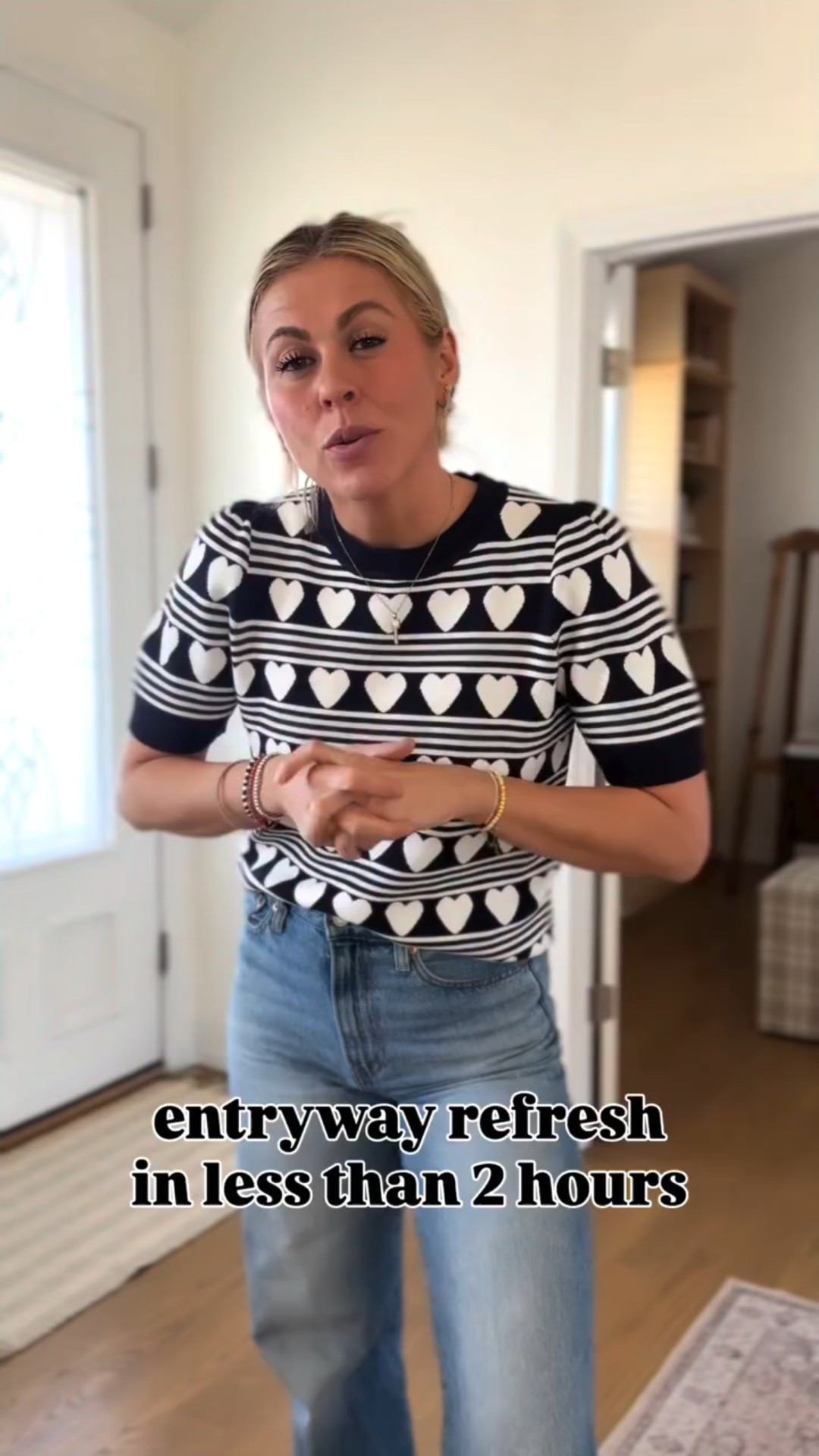 Entryway makeover in less than 2 hours 👏🏻👏🏻 way to go Matt! Love projects like this because they’re “easy” + relatively fast. Perfect for January when you’re wanting to freshen things up. Board + batten is simple, but it sure adds so much to this little entry way 😍