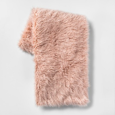 Mongolian Faux Fur Throw Blanket - Project 62™ | Target