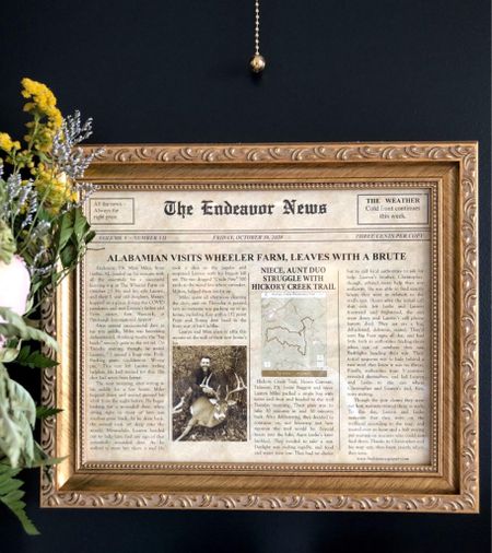 Vintage newspaper template to write your own story about Dad’s accomplishment! Frame is vintage inspired and from Etsy, too. 

Father’s Day gift idea



#LTKhome #LTKunder50 #LTKmens