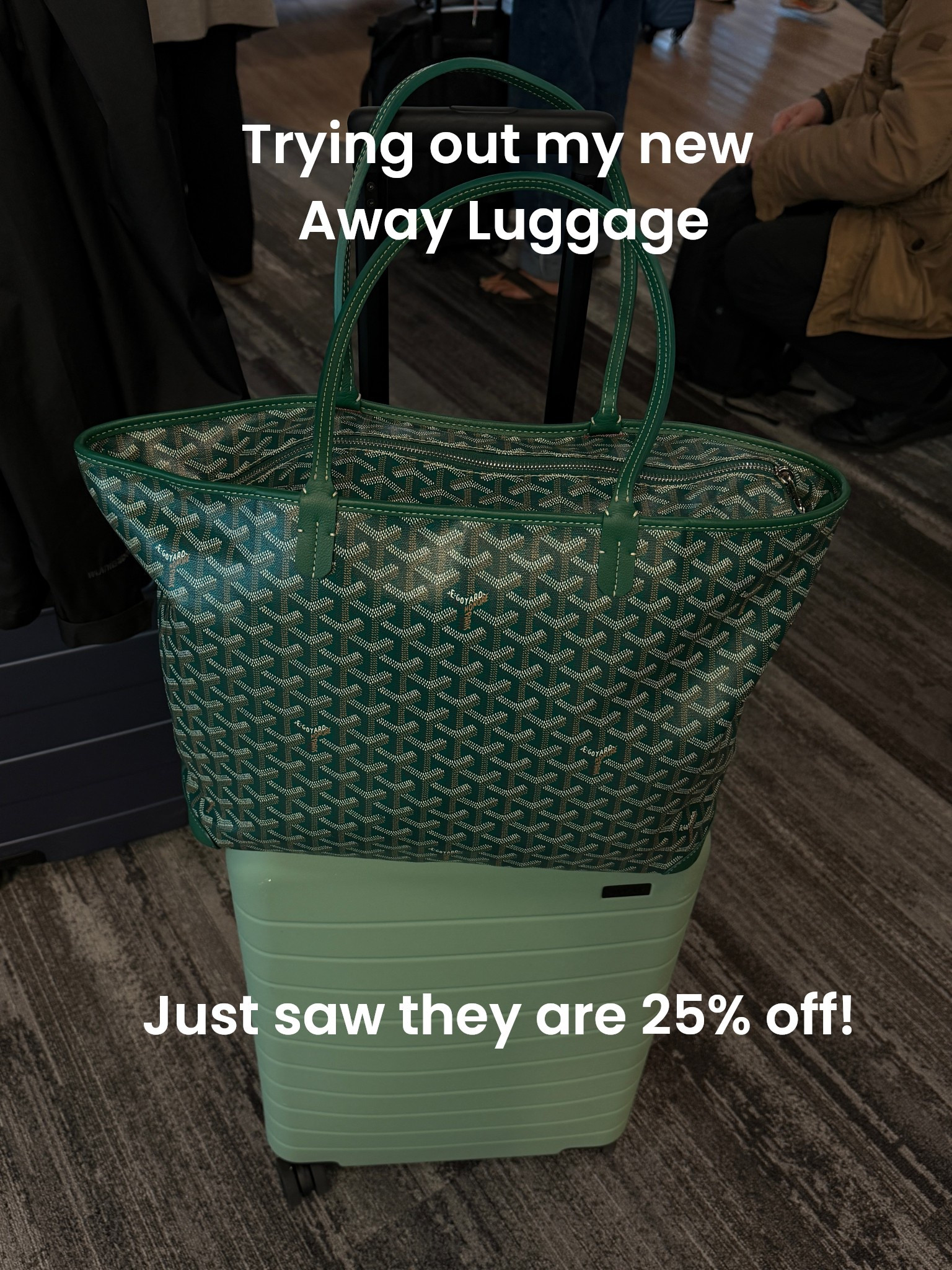 I’m trying AWAY luggage. And I just saw they’re currently 25% off!  Bummer for me but good for you! I heard they have a great warranty! #awayluggage #goyard # 

#LTKHoliday #LTKdayinmylife #LTKTravel
