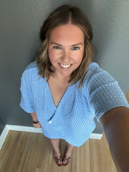 I call this matching set my outside pajamas because it’s that comfortable but still looks pulled together. I got so many compliments on it and it was perfect for a warm Spring day while still being cozy. I love the light blue color. Paired it with simple sandals and jewelry. 

#LTKMidsize #LTKFindsUnder100 #LTKSeasonal