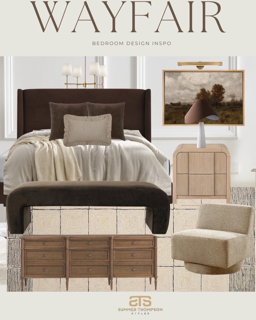 Moody, cozy, and effortlessly chic ✨ This Wayfair bedroom look blends timeless style with all the warm vibes. Shop the pieces to recreate this inviting space!

#WayfairHome #BedroomStyle #WayfairFinds #CozyBedroom #MoodyDecor #NeutralInteriors #HomeDecorInspo #ModernTraditional #DreamyBedroom #InteriorGoals