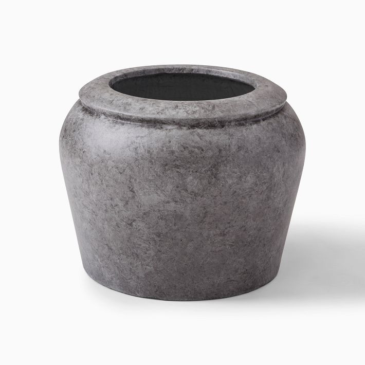 Colin King Washed Ficonstone Planters | West Elm (US)