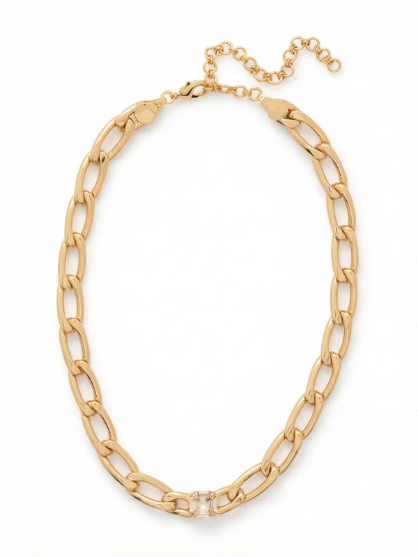 Kirby Single Crystal Tennis Necklace - 4NFP9BGCRY | Sorrelli