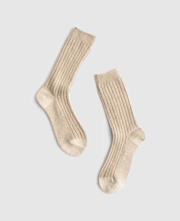 Ribbed Crew Socks in Wool Blend | Madewell