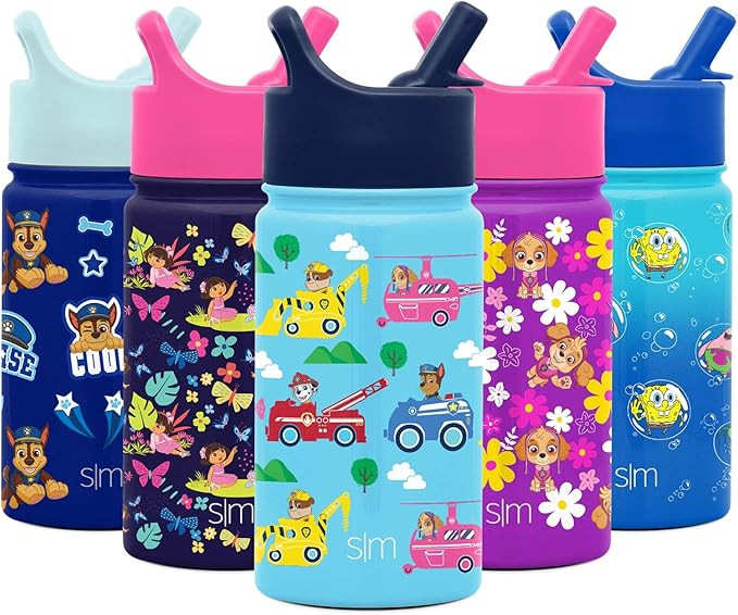 Simple Modern Kids Water Bottle with Straw Lid | Insulated Stainless Steel Reusable Tumbler for T... | Amazon (US)