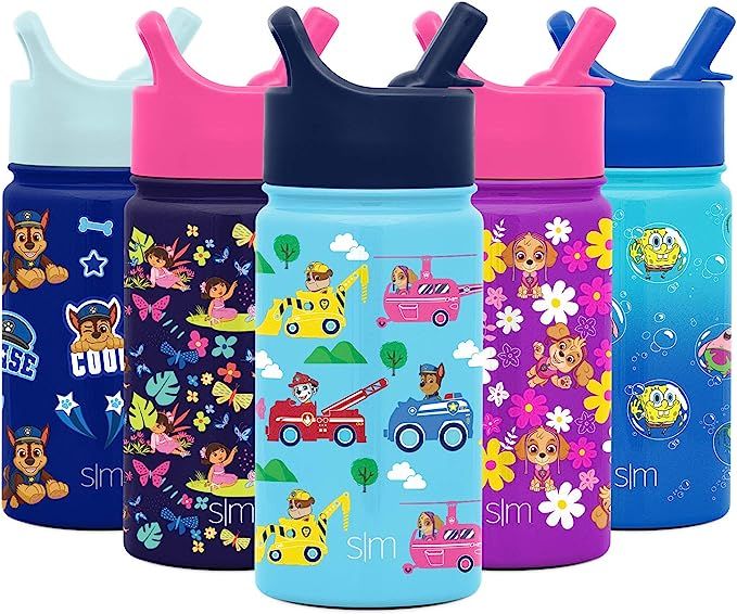 Simple Modern Paw Patrol Kids Water Bottle with Straw Insulated Stainless Steel Toddler Cup for G... | Amazon (US)