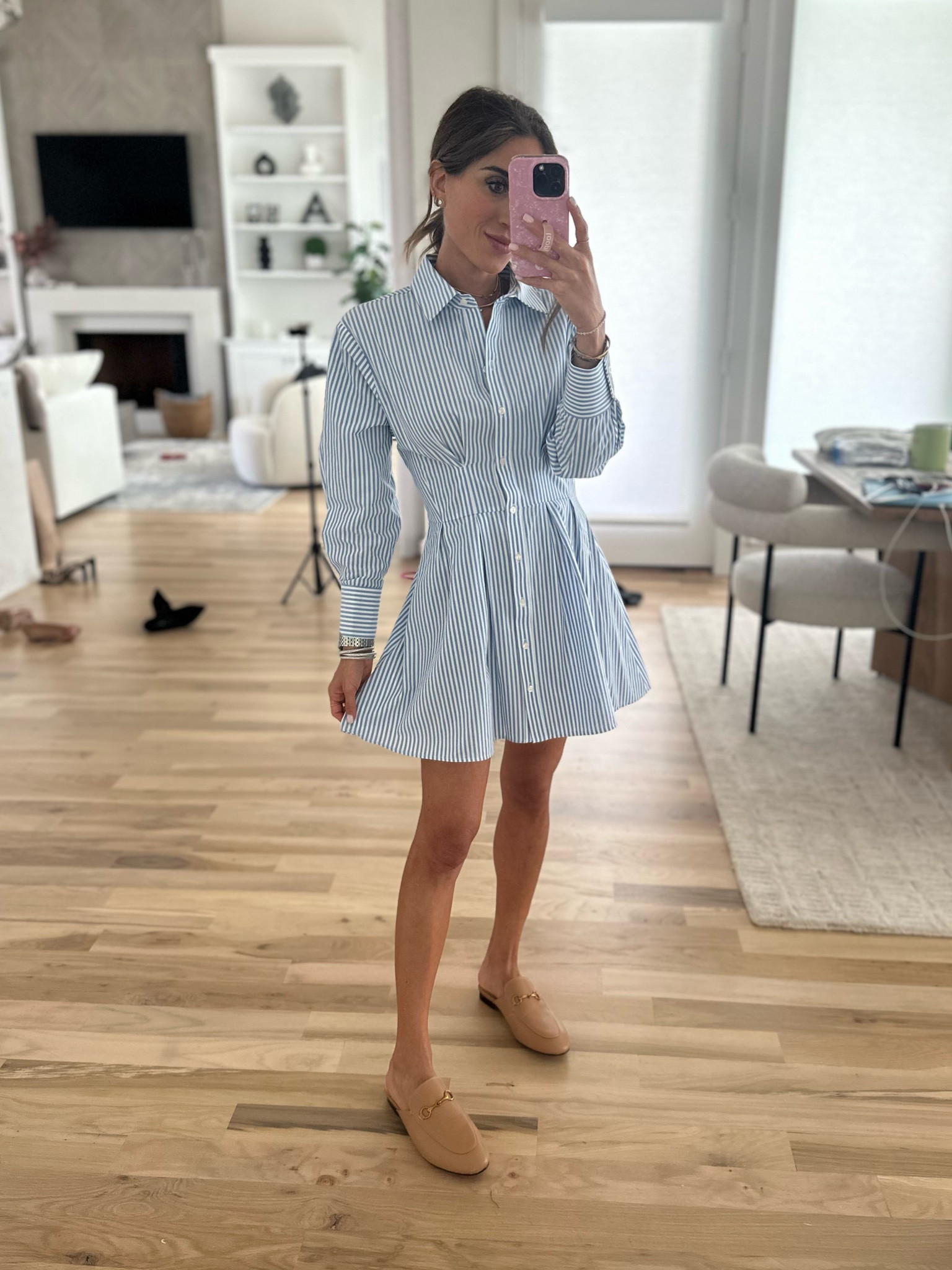 Stripe shirt dress size xxs petite workwear use code AFLTK 

#LTKfindsunder100 #LTKSale #LTKfindsunder50