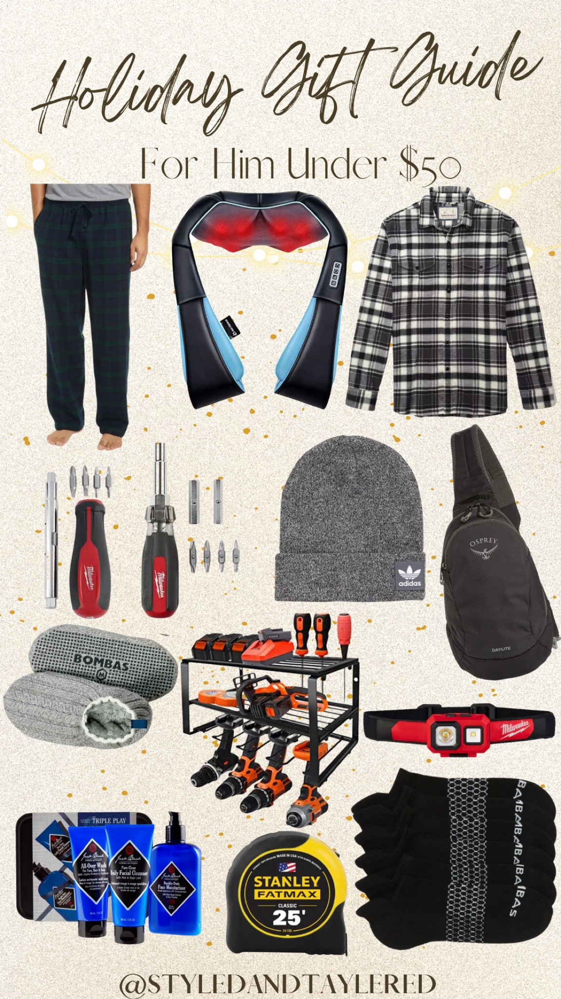 Holiday gift guide - gifts for him under $50 

#LTKSeasonal #LTKGiftGuide #LTKunder50