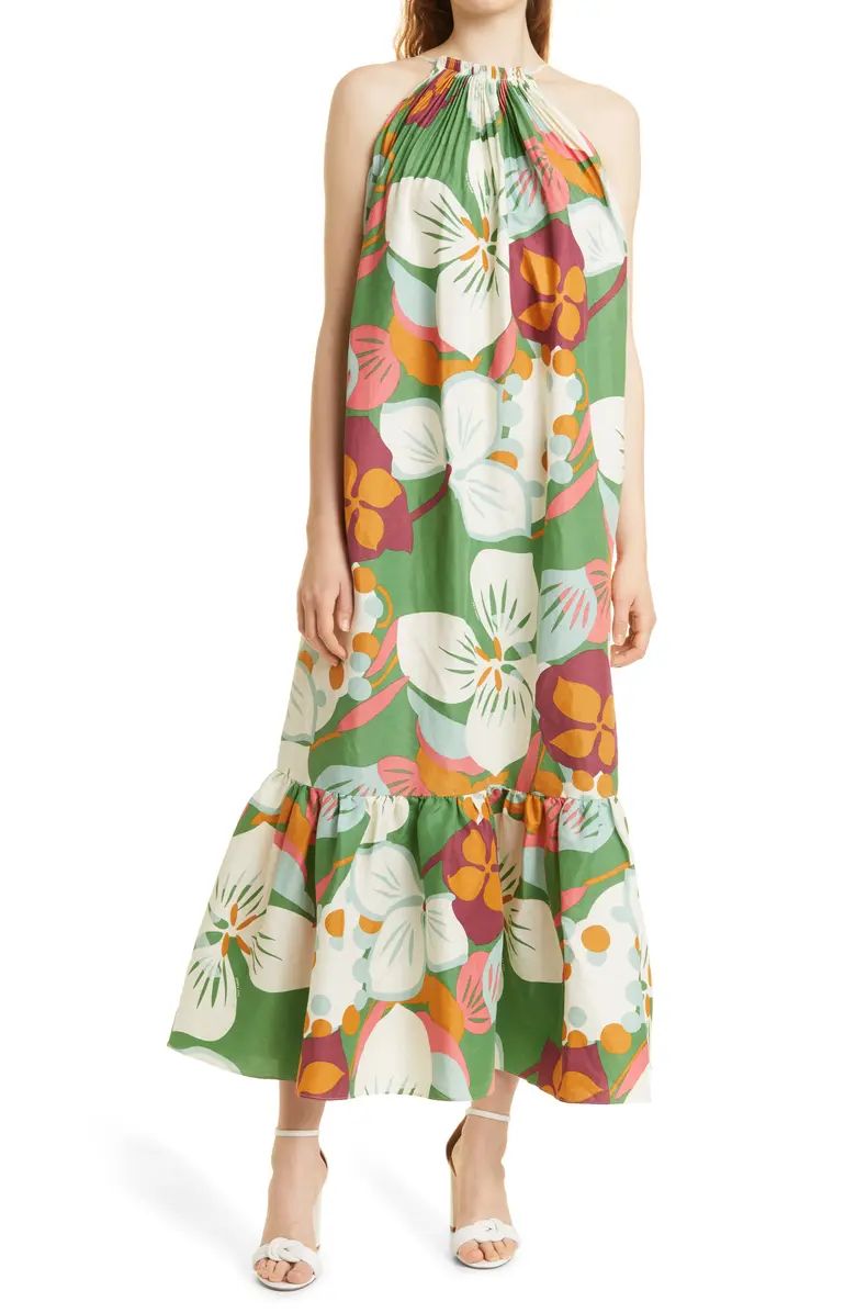 TED BAKER LONDON Dulina Strappy Linen Blend Maxi Dress | Nordstrom | Nordstrom