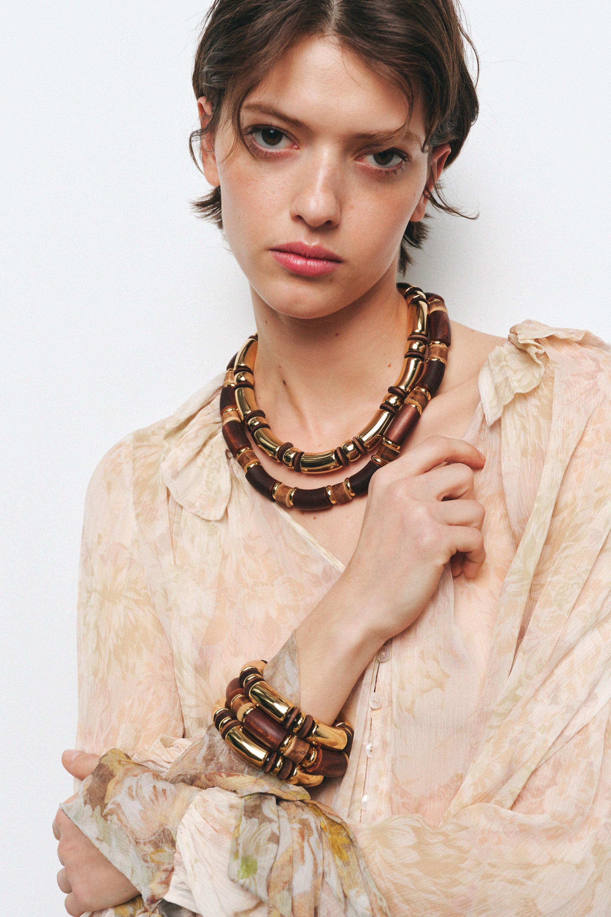 3-PACK OF ELASTIC WOOD BRACELETS | Zara US