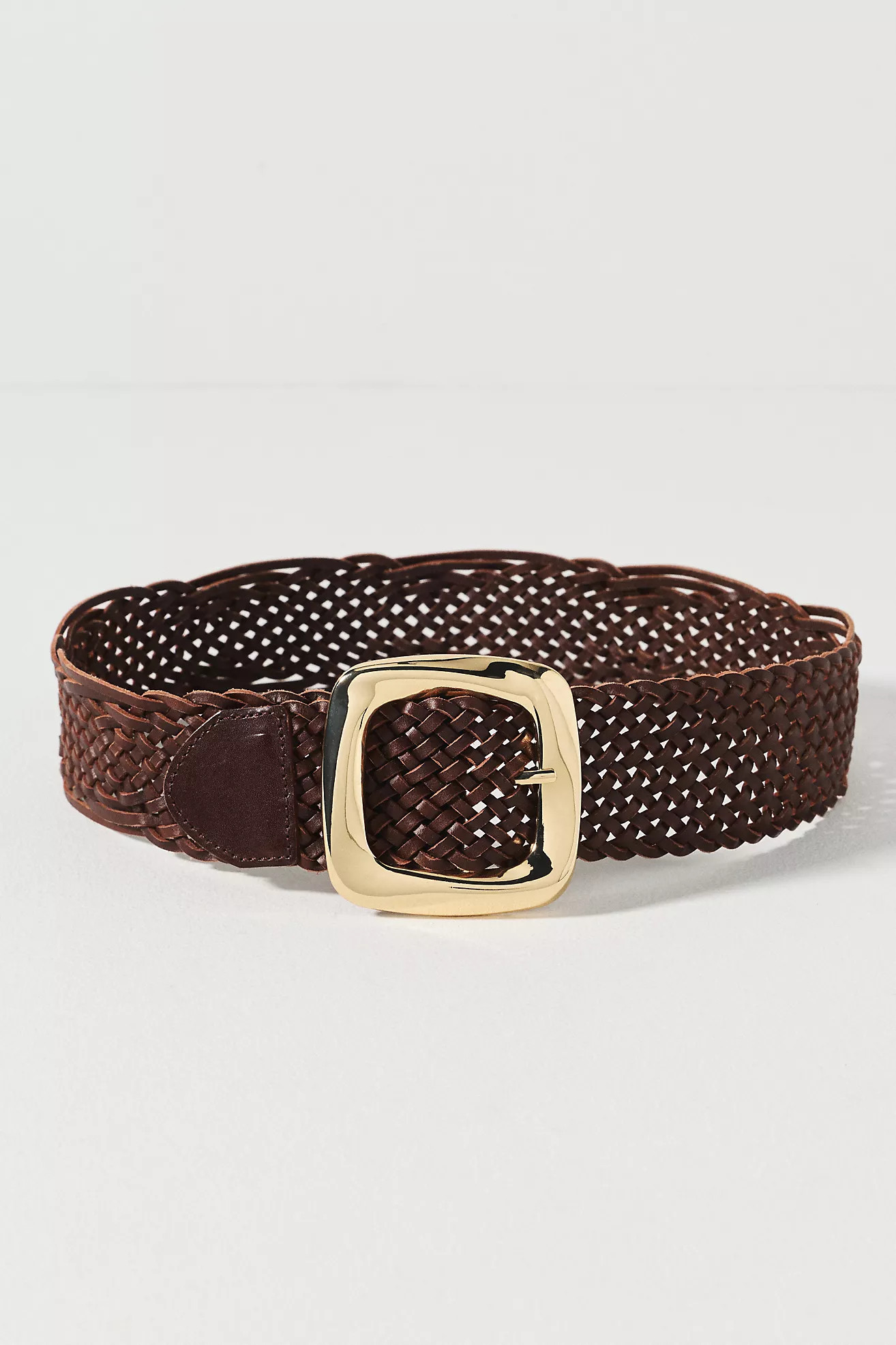 Woven Stretch Square Buckle Belt | Anthropologie (US)
