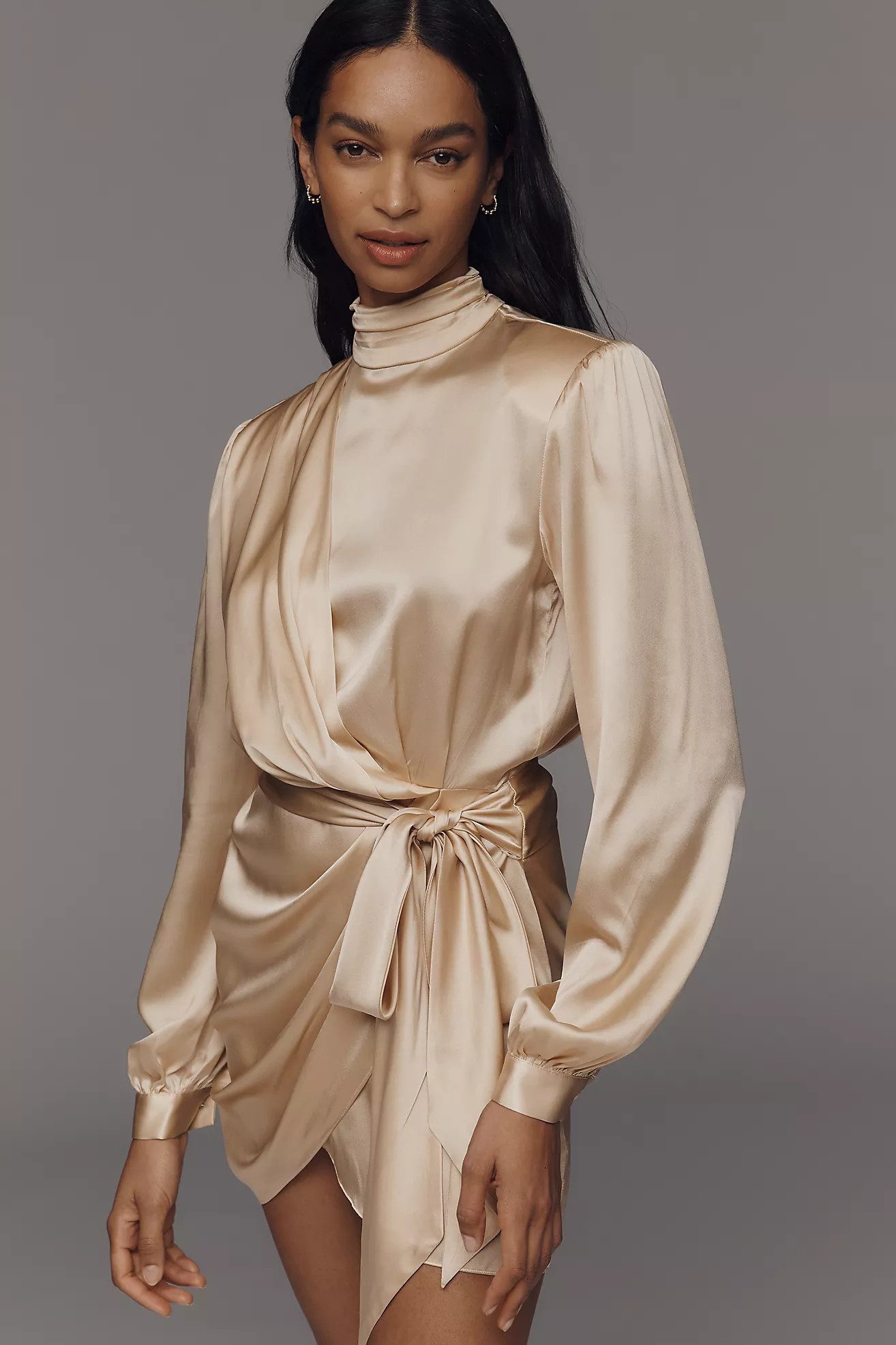 Ronny Kobo Imara Silk Blend Mini Dress | Anthropologie (US)