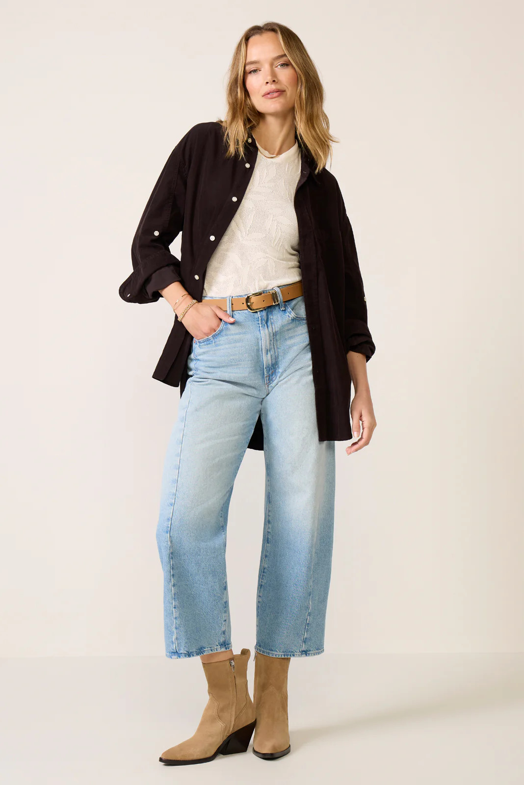 CITIZENS OF HUMANITY Women's Kayla Shirt, Size XS, Brown | Evereve