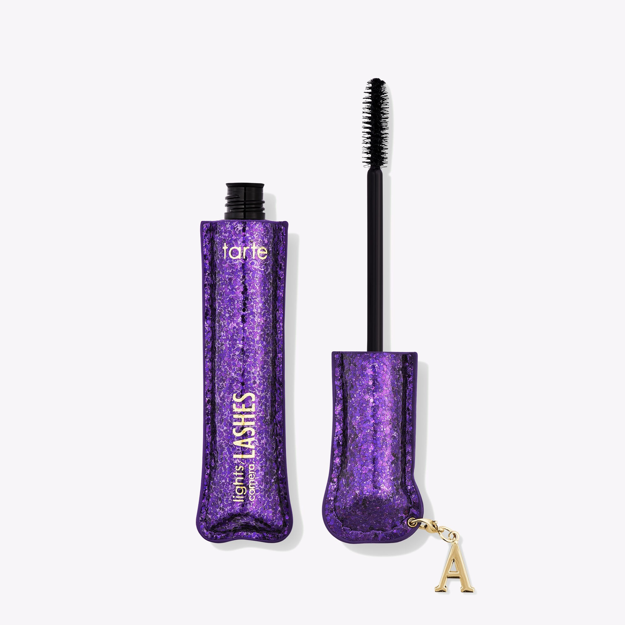 limited-edition lights, camera, lashes 4-in-1 mascara with initial charm | tarte cosmetics (Global)