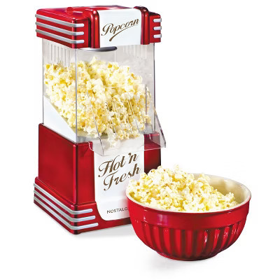 Nostalgia 12-Cup Hot Air Popcorn Maker, Red | Target