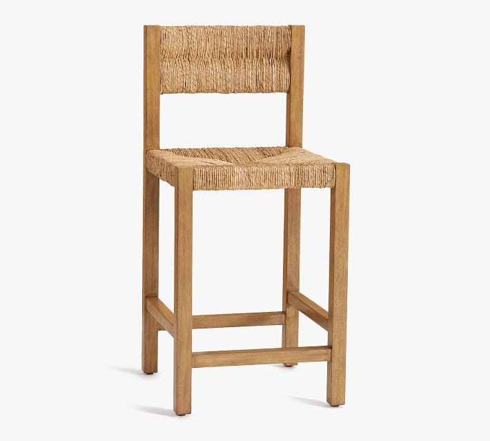 Malibu Woven Bar & Counter Stools | Pottery Barn (US)