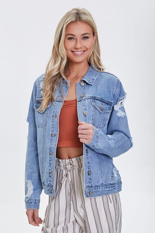 Distressed Denim Jacket | Forever 21 (US)