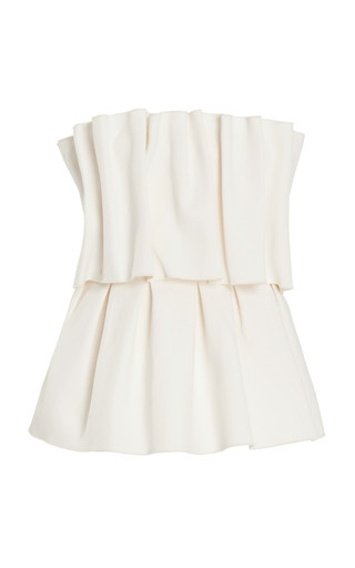 Ruffled Stretch-Crepe Strapless Top | Moda Operandi (Global)